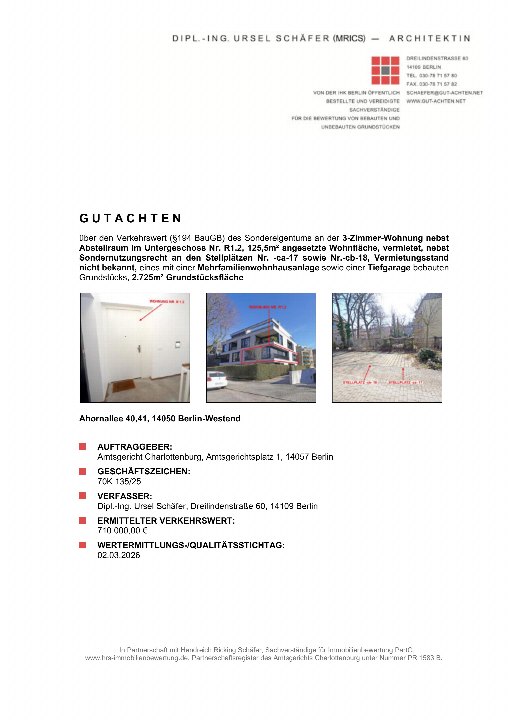 Textseite — Eigentumswohnung in Charlottenburg