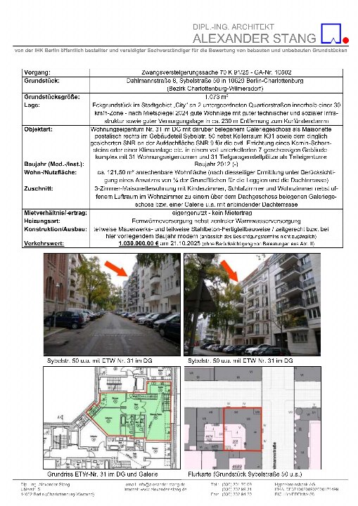 Textseite — Eigentumswohnung in Charlottenburg