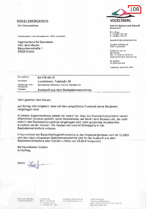 Textseite — Einfamilienhaus in Lauterbach