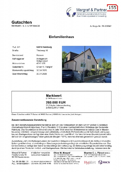 Textseite — Einfamilienhaus in Hainburg
