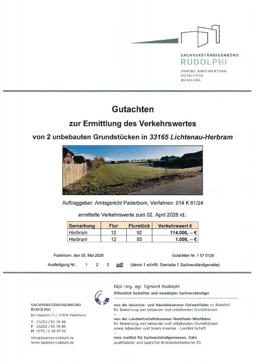 Textseite — Grundstück in Lichtenau