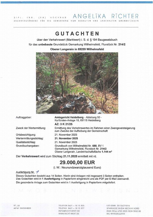 Textseite — Einfamilienhaus in Wilhelmsfeld