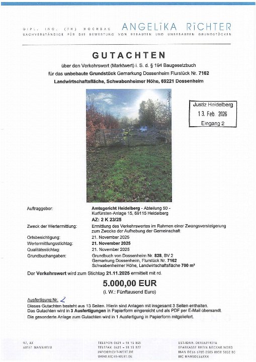 Textseite — Immobilie in Dossenheim