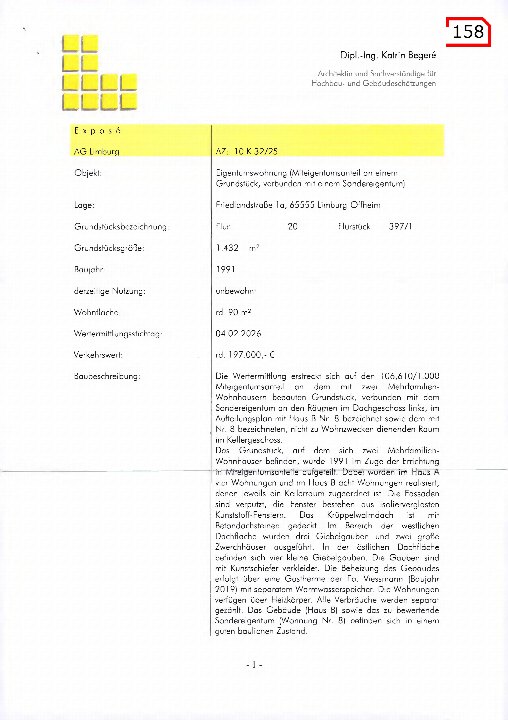 Textseite — Eigentumswohnung in Limburg