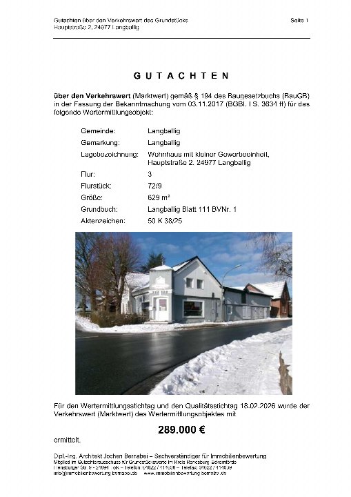 Textseite — Immobilie in Langballig