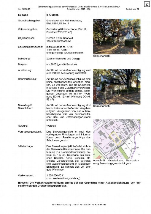 Textseite — Einfamilienhaus in Kleinmachnow