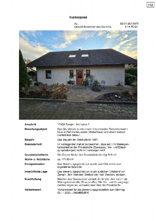 Textseite — Unbekannt in Zempin