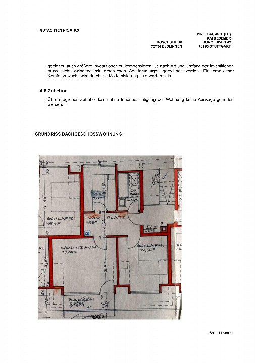 Textseite — Mehrfamilienhaus in Stuttgart