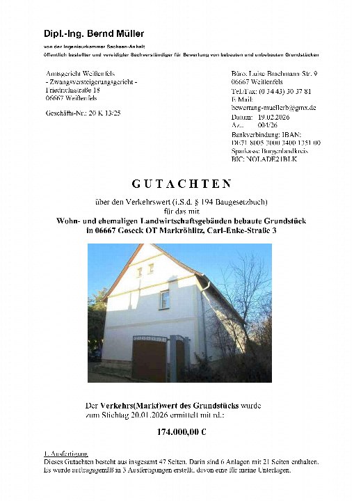 Textseite — Unbekannt in Goseck OT Markröhlitz