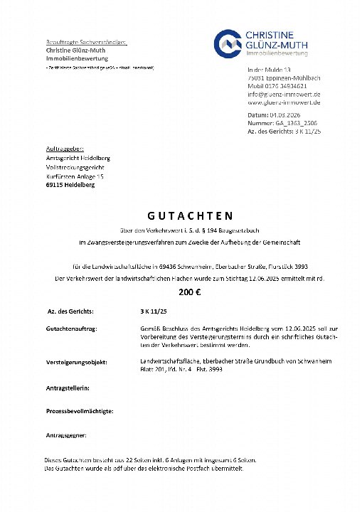 Textseite — Grundstück in Schwanheim