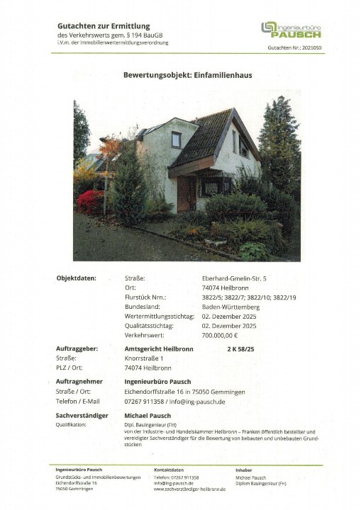 Textseite — Einfamilienhaus in Heilbronn