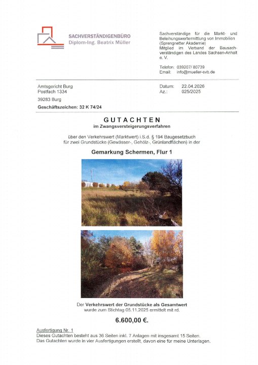 Textseite — Immobilie in Schermen