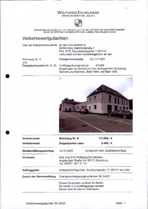 Textseite — Eigentumswohnung in Kötz