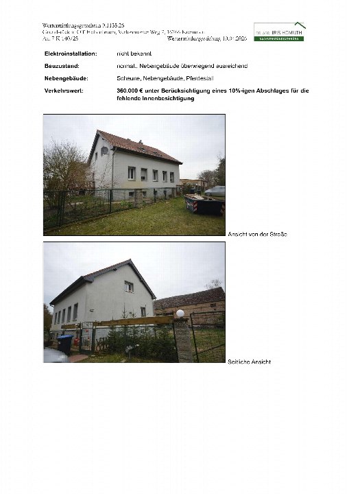 Textseite — Einfamilienhaus in Kremmen OT Hohenbruch