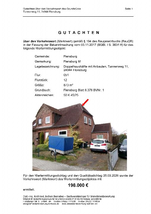 Textseite — Unbekannt in Flensburg