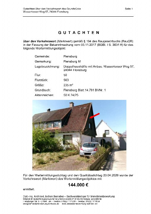 Textseite — Unbekannt in Flensburg