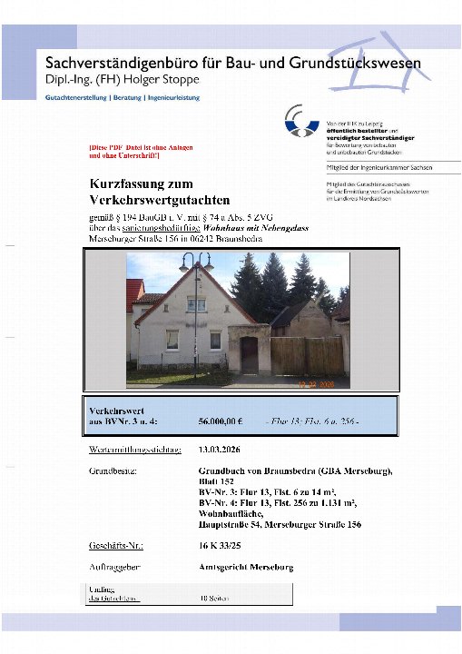 Textseite — Immobilie in Braunsbedra