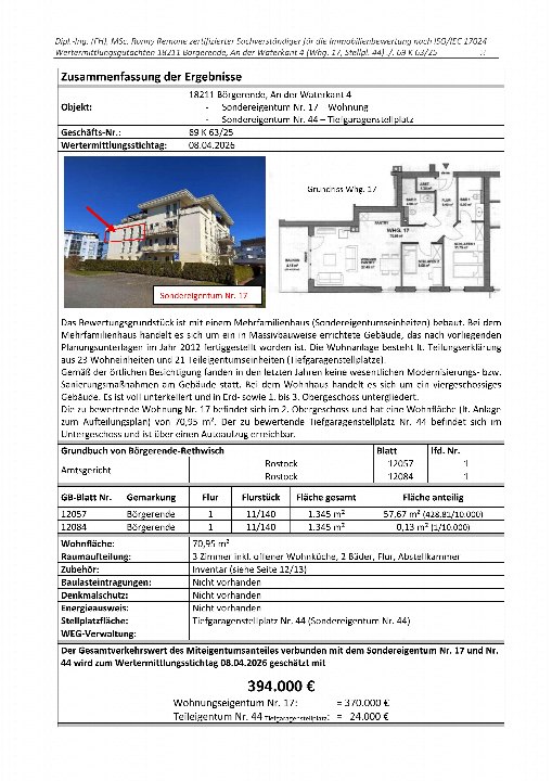 Textseite — Mehrfamilienhaus in Rostock