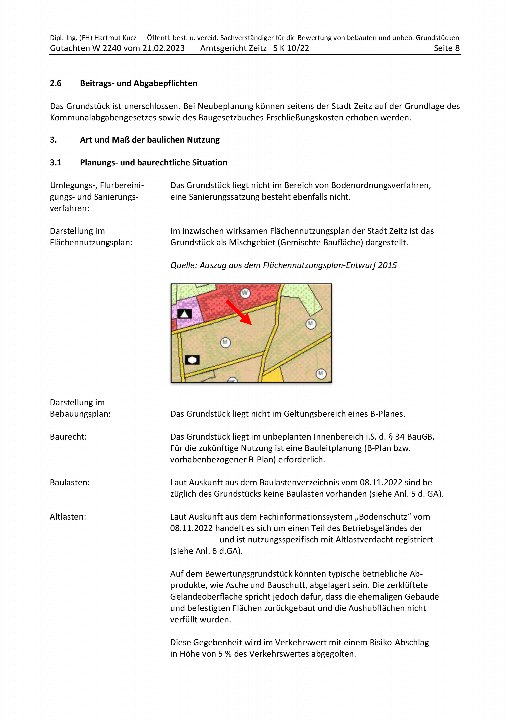 Textseite — Gewerbeobjekt in Zeitz