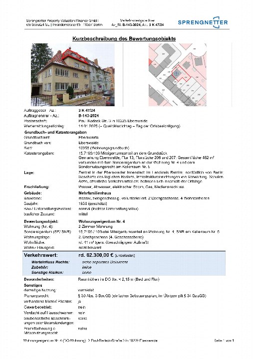 Textseite — Mehrfamilienhaus in Eberswalde