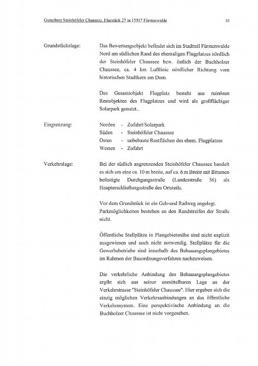 Textseite — Immobilie in Fürstenwalde