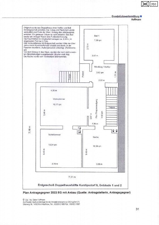Textseite — Doppelhaushälfte in Niedergörsdorf