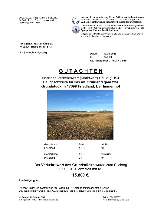 Textseite — Unbekannt in Friedland