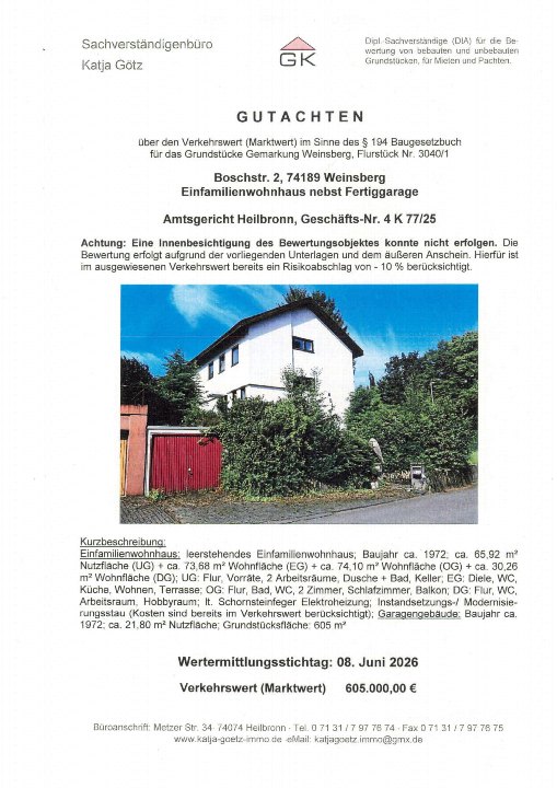 Textseite — Einfamilienhaus in Weinsberg