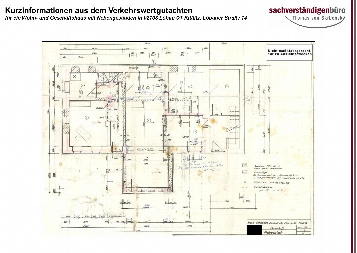 Grundriss — Wohn-/Geschäftshaus Löbauer Straße 14, Löbau