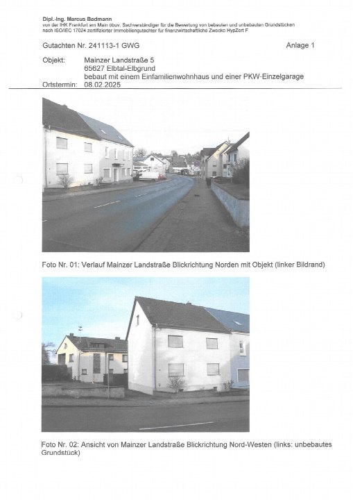 Seitenansicht — Unbebautes Grundstück in Elbtal-Elbgrund, Mainzer Landstraße 5