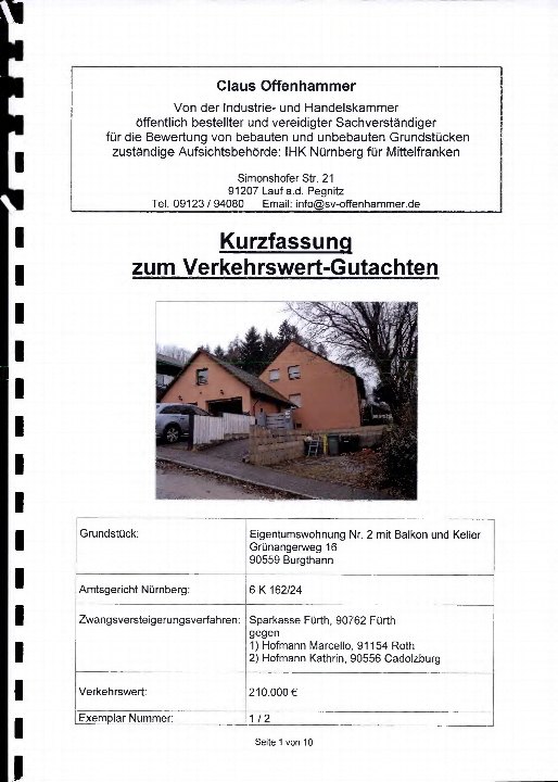 Textseite — Eigentumswohnung in Burgthann