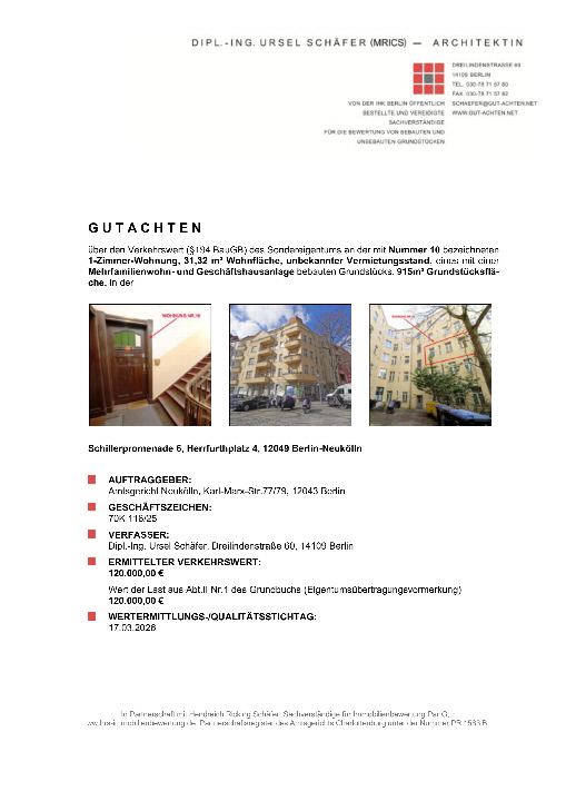 Textseite — Eigentumswohnung in Berlin