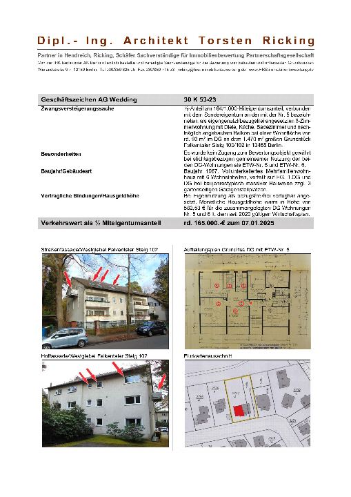 Textseite — Eigentumswohnung (3 bis 4 Zimmer) in Berlin