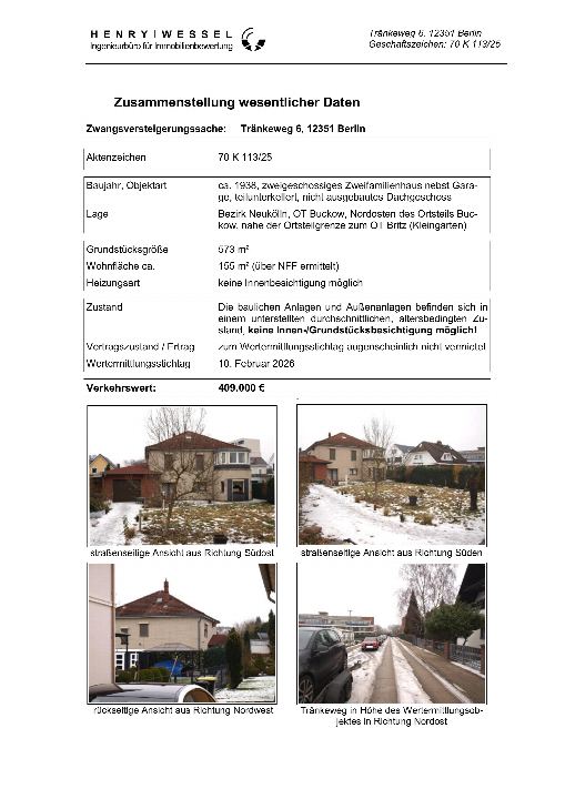 Textseite — Zweifamilienhaus in Berlin-Buckow