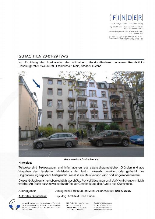 Textseite — Mehrfamilienhaus in Frankfurt am Main