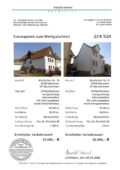 Textseite — Einfamilienhaus in Morschen