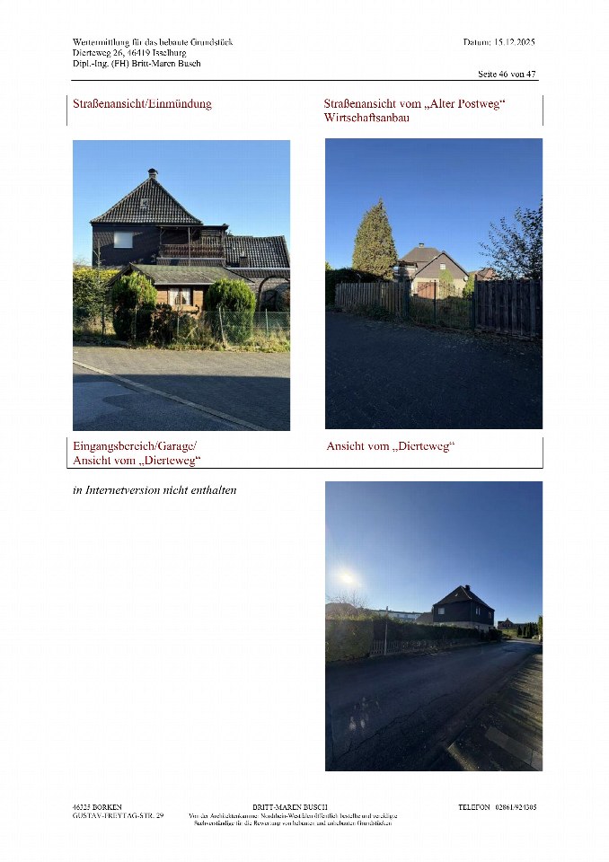 Außenansicht vorne — Einfamilienhaus in Bocholt, Dierteweg 26