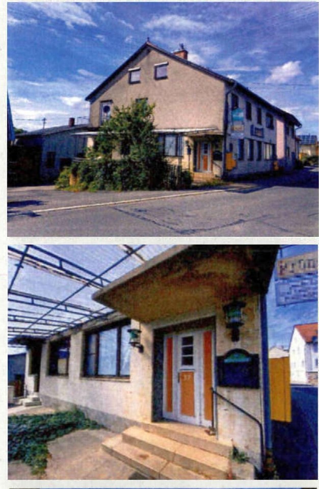 Einfamilienhaus in Ahorn-Berolzheim, Hauptstraße 37, mit Fassade und Eingangsbereich unter Glasüberdachung