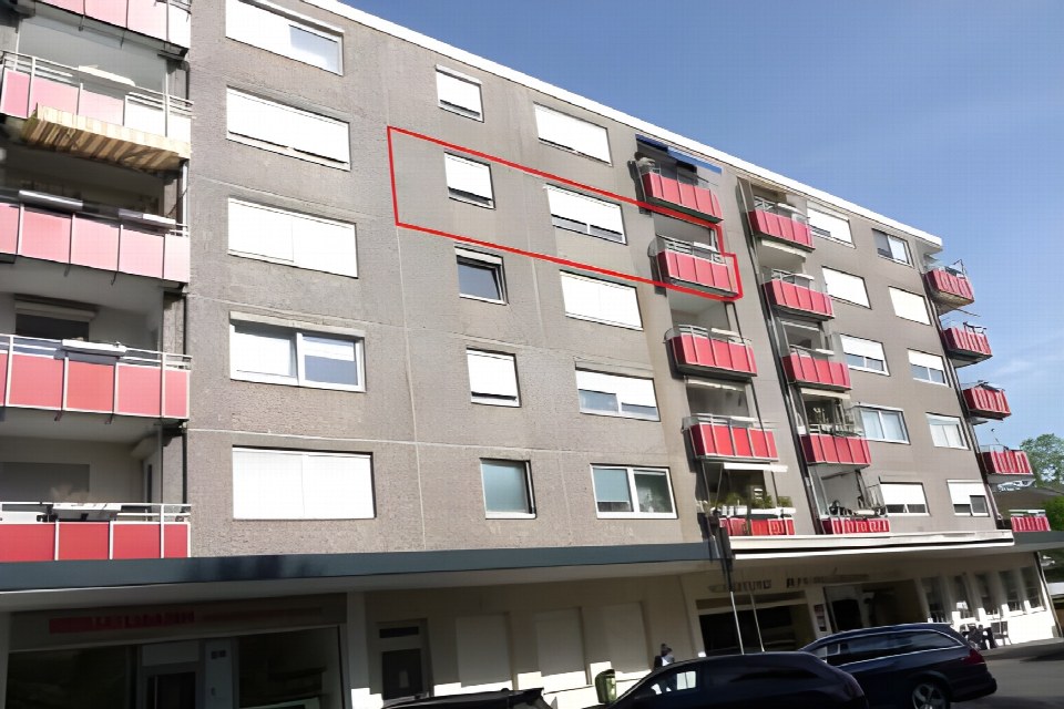 Außenansicht vorne — Eigentumswohnung (5 Zimmer oder mehr) in Bielefeld, Danziger Straße 48 - 64