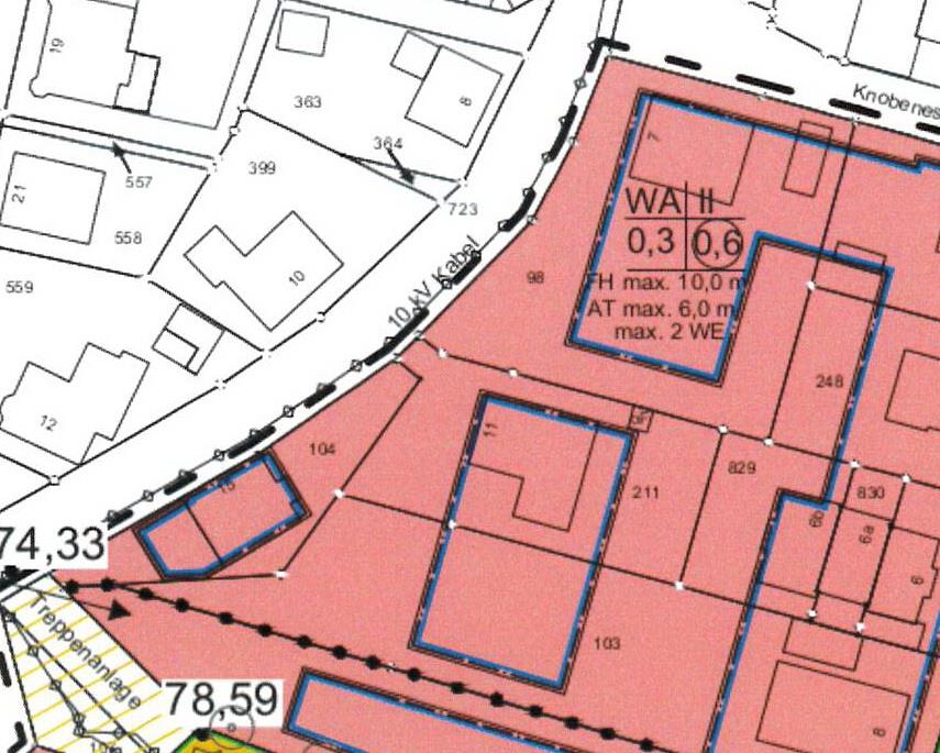 Bebauungsplan — Einfamilienhaus in Mettingen Wertermittlungsstichtag, 49497