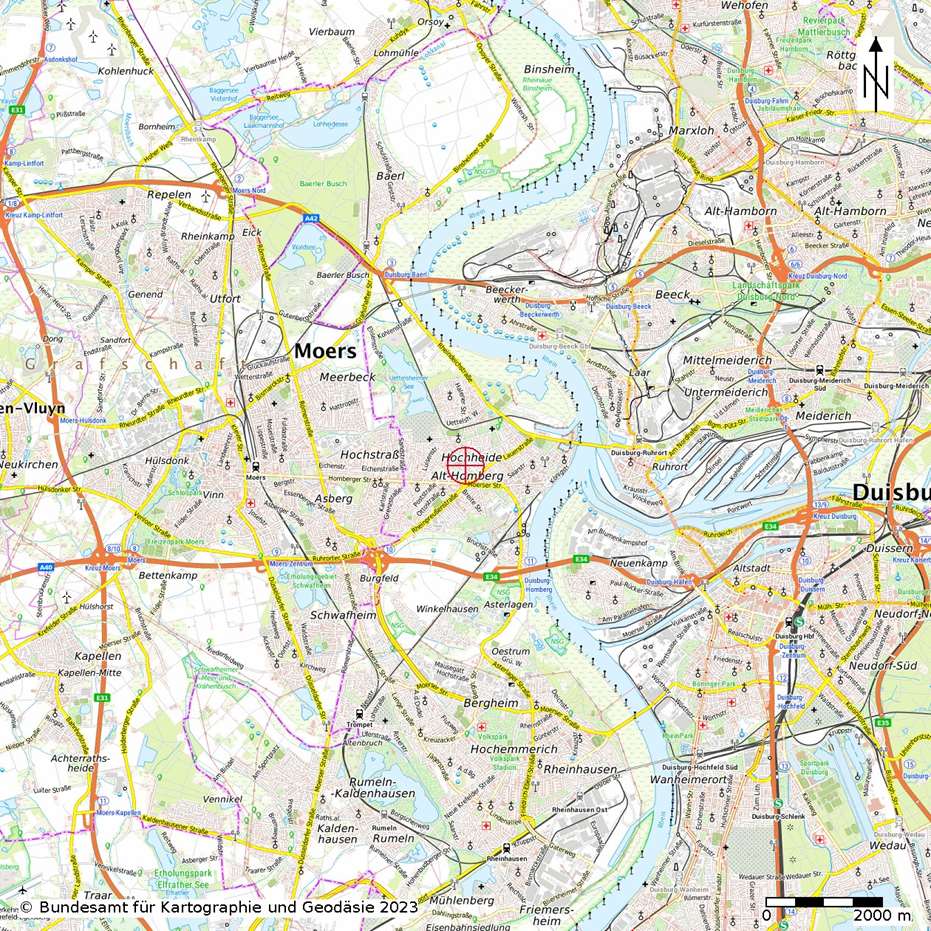 Lagekarte — Eigentumswohnung in Duisburg, 47198