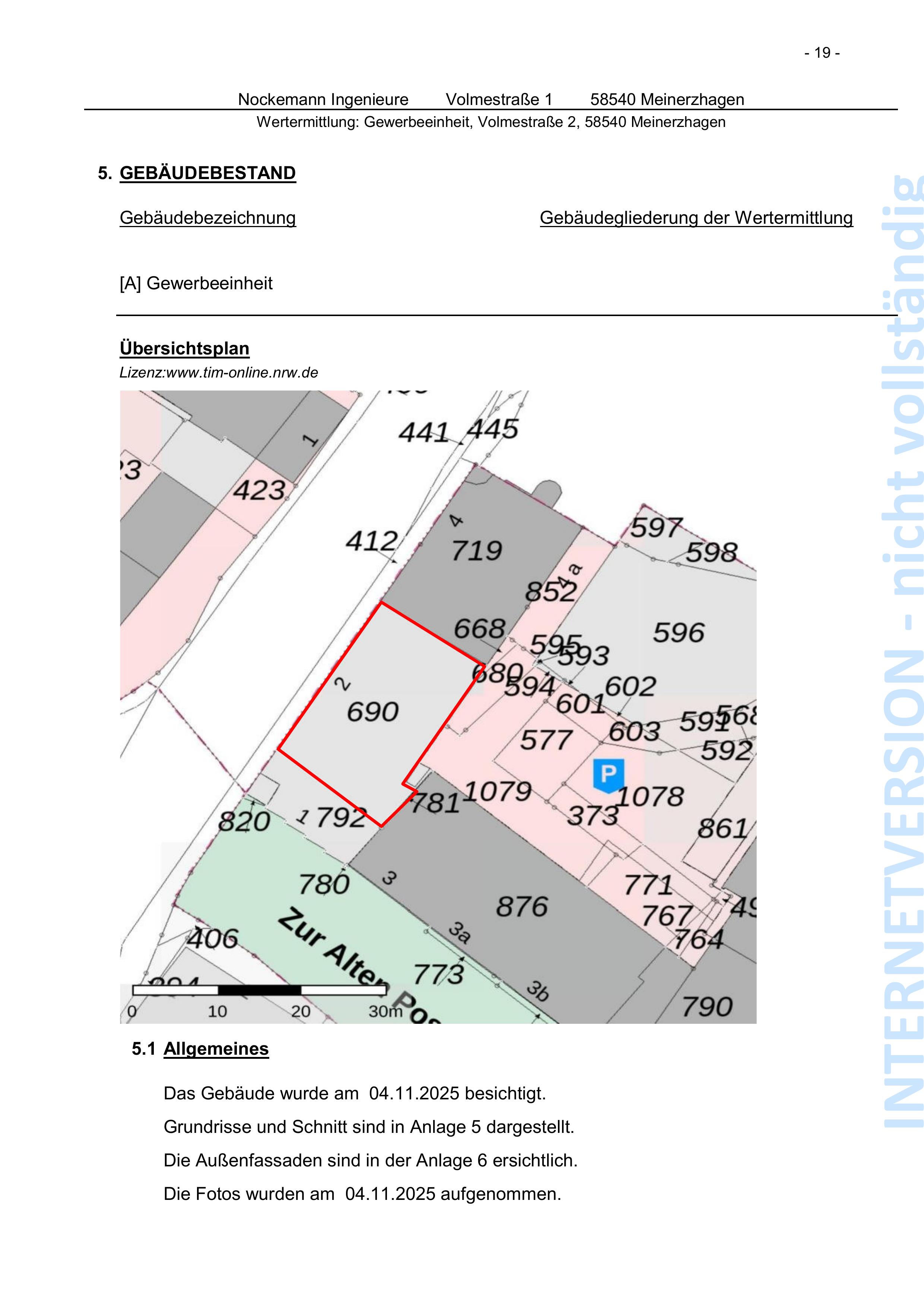 Flurkarte — Sonstiges Teileigentum (z.B. Keller, Hobbyraum) in Meinerzhagen, 58540