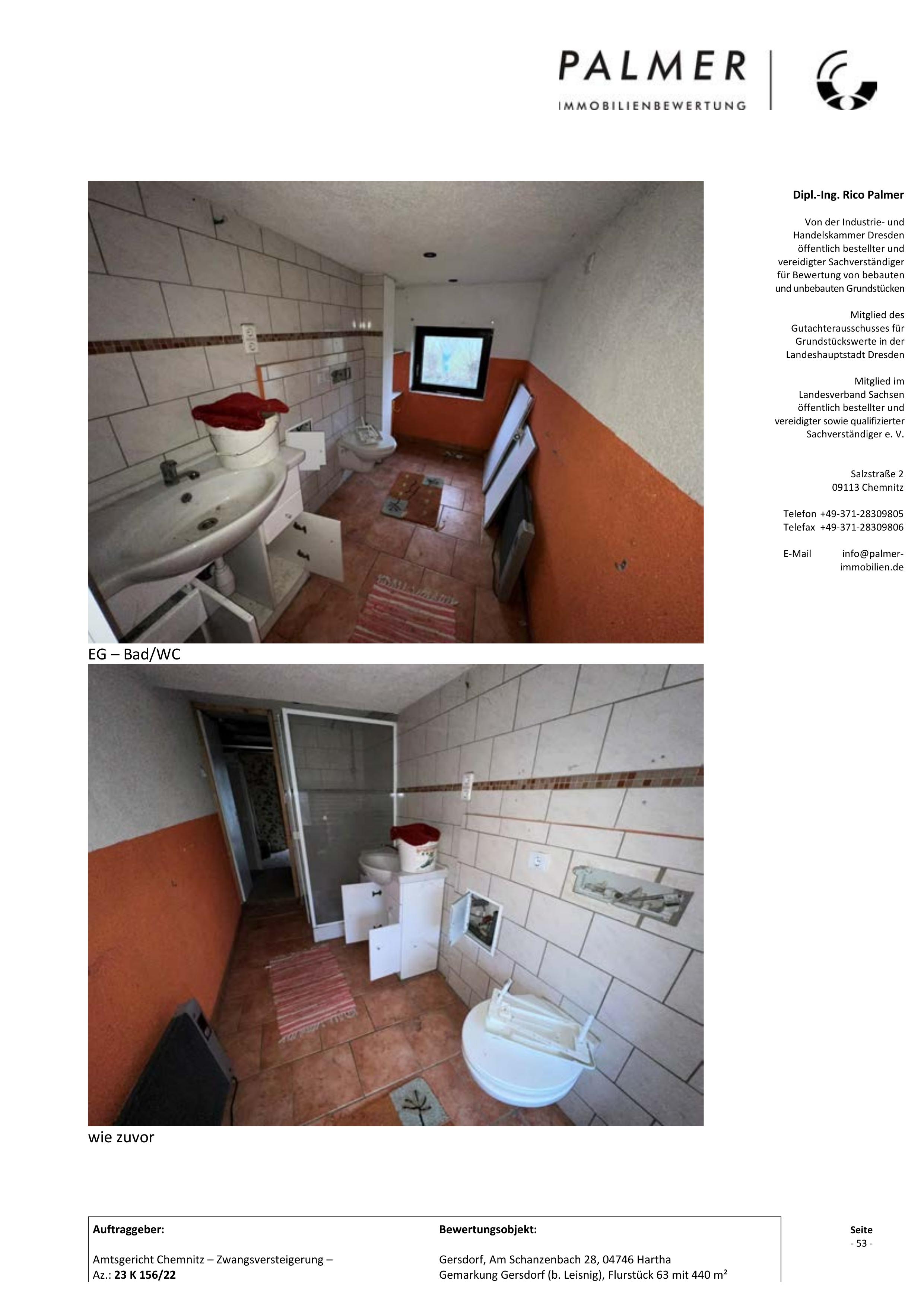 Bad/Sanitär — Einfamilienhaus in Hartha nicht erstellt, Am Schanzenbach 28