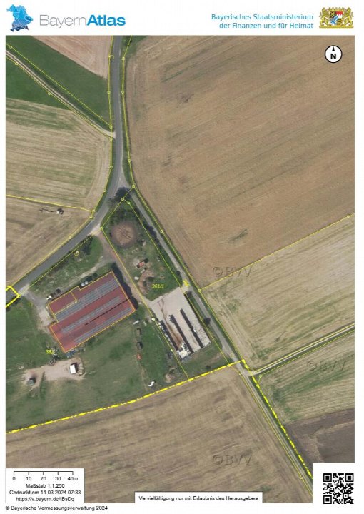 Luftbild — Land- und forstwirtschaftlich genutztes Grundstück in Uttenreuth, 91080