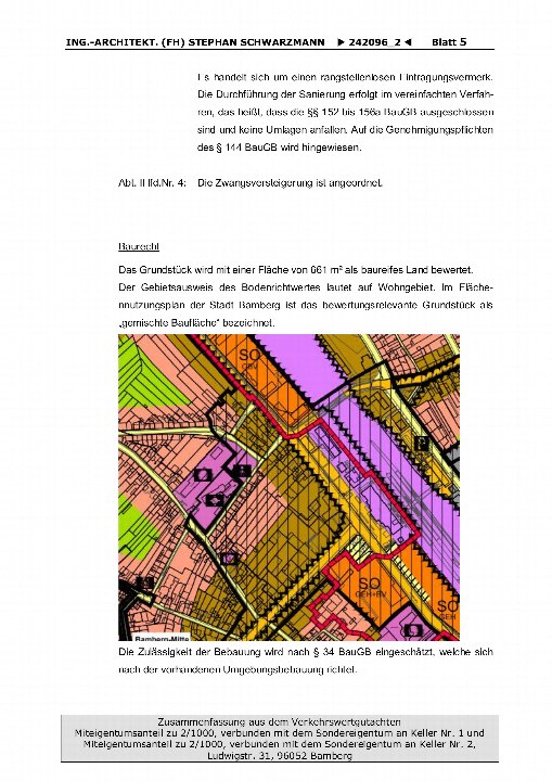 Bebauungsplan — Unbekannt in Bamberg, 96052