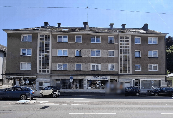 Außenansicht vorne — Gewerbeeinheit (z.B. Laden, Büro) in Langenfeld, Lärchenweg 44