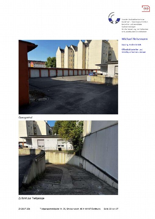 Garage/Stellplatz — Eigentumswohnung in Dortmund, Gneisenaustr. 44, 46