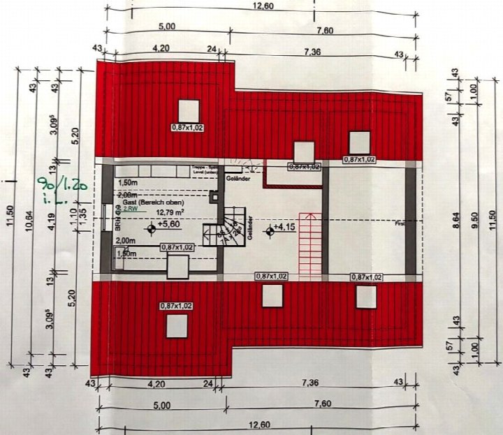 Grundriss — Zweifamilienhaus Am Schachtsiek 2, Herford