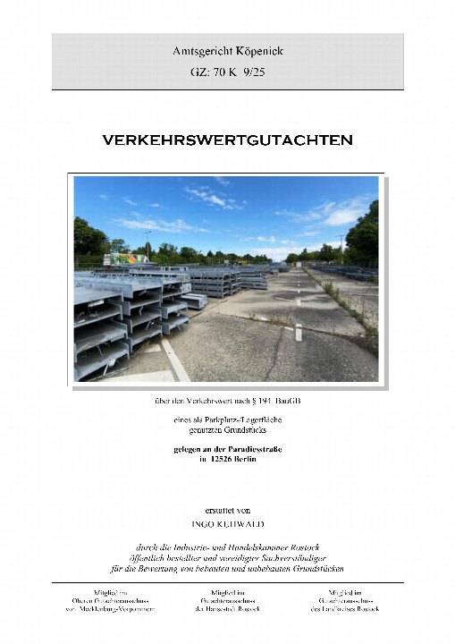 Textseite — Unbebautes Grundstück in Schongau Schuldner