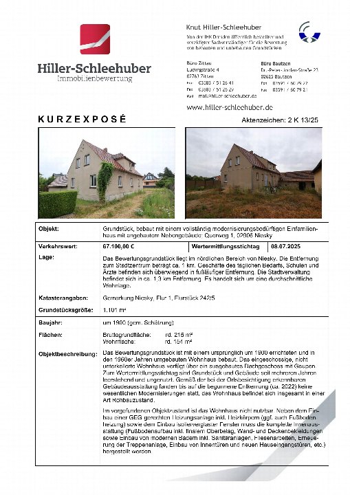 Textseite — Einfamilienhaus in Niesky